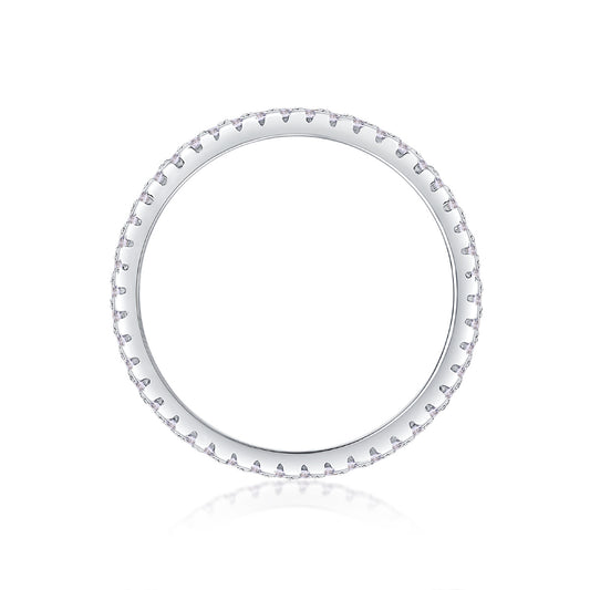 Square Diamond Arrangement, Double Array Diamonds, Luxury Fashion Moissanite Silver Ring