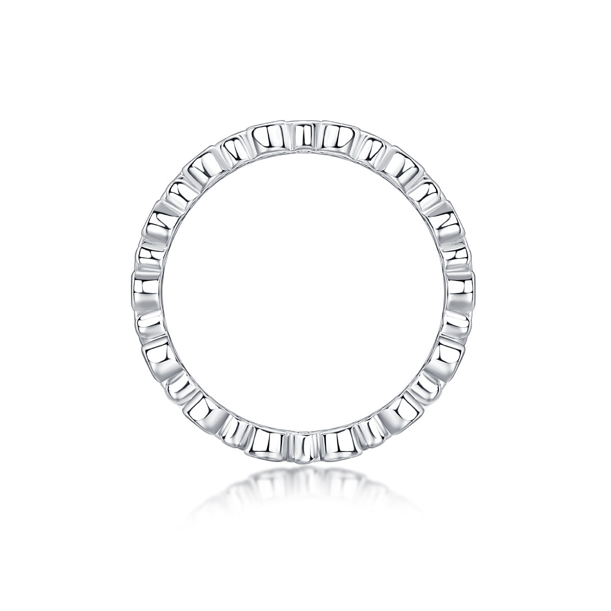 Multi-row Diamond Ring Luxury Fashion Set Moissanite Silver Ring