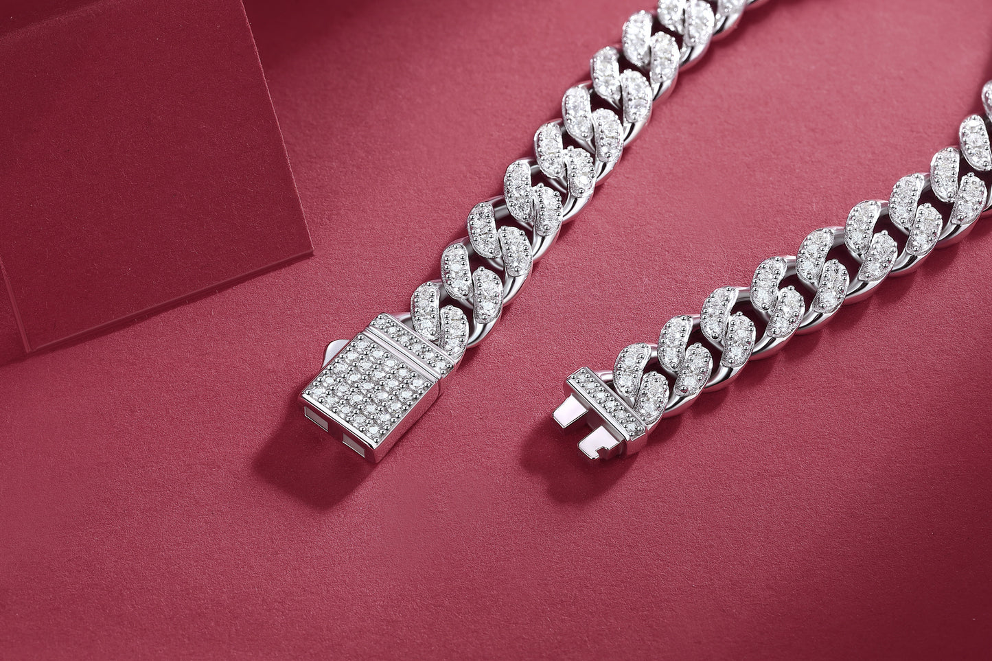 The Light Of Faith Luxury Fashion Mossan Diamond S925 Silver Bracelet