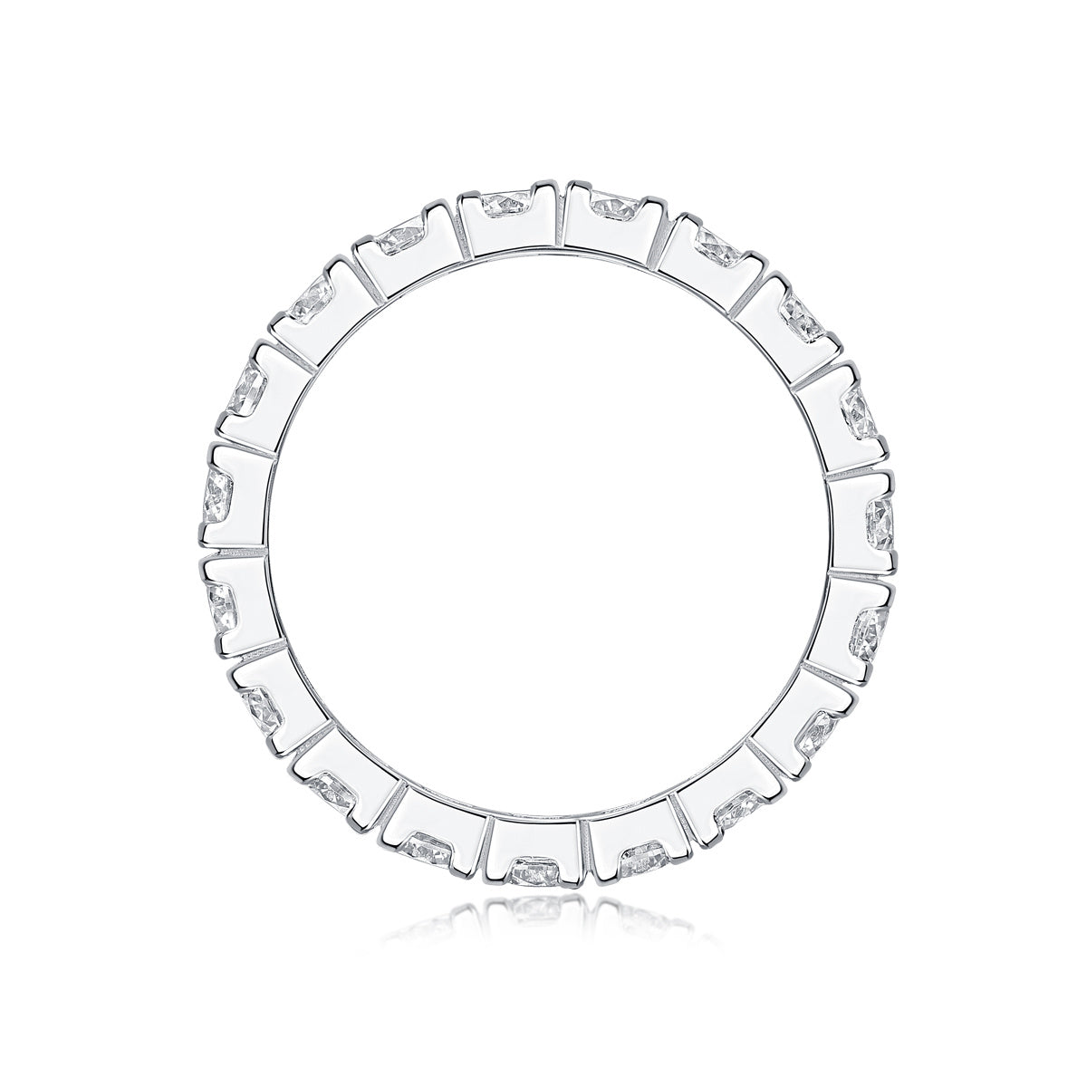 Starry Sky Diamond Ring Luxury Fashion Set Moissanite Silver Ring