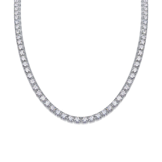 Endless Stream Of Stars 0.5ct Luxury Fashion Mossan Diamond S925 Silver Necklace