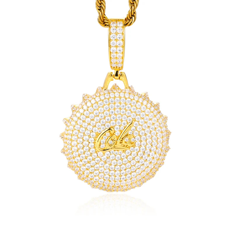 High Quality Unisex Beer cap Pendant Iced Out For Men Hip Hop Jewelry Gifts Accessories