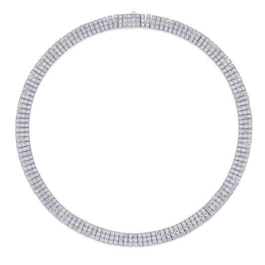 Aperture - Set With Top-quality Moissanite Luxury And Fashionable Light Luxury Jewelry Silver Bracelet S925 Silver Plated Platinum